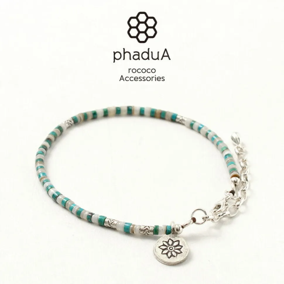 PHADUA / Turquoise and Shell Anklet