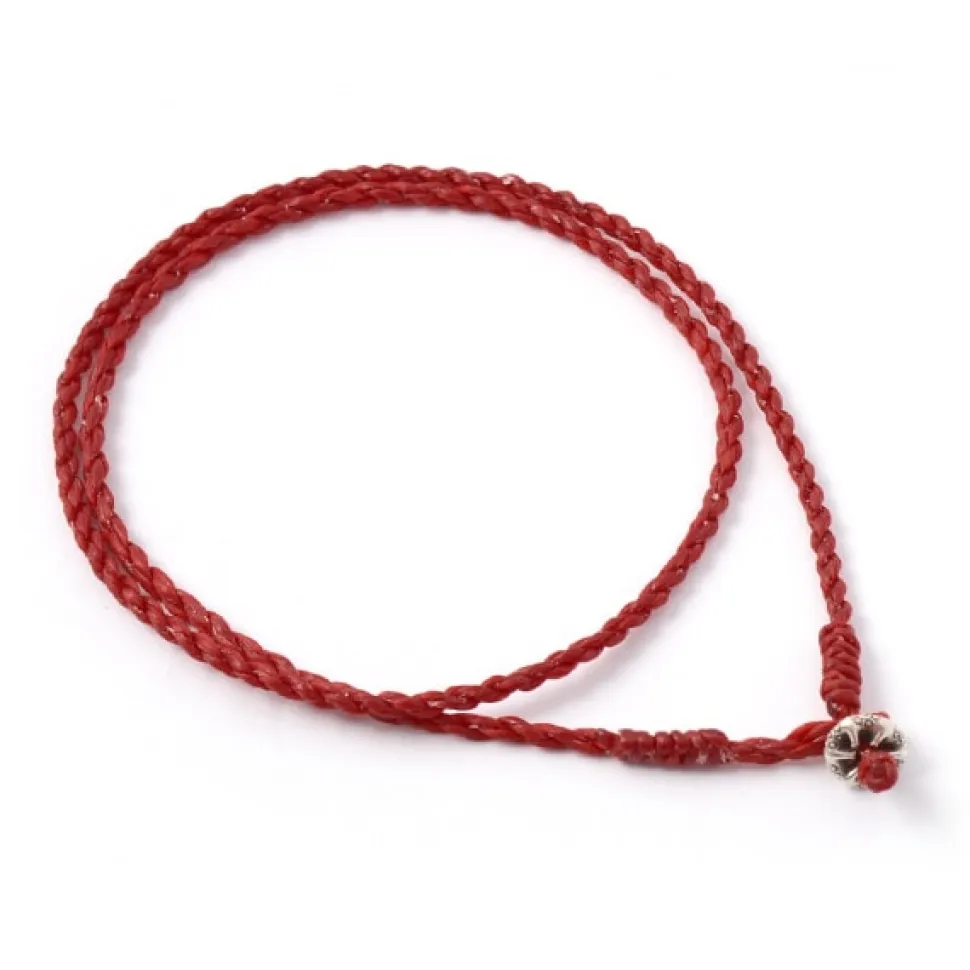 PHADUA / Wax Cord Silver Choker Necklace