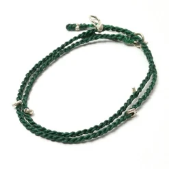 PHADUA / Wax Cord Silver Necklace