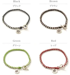 PHADUA / Wax Cord Silver Series Bracelet
