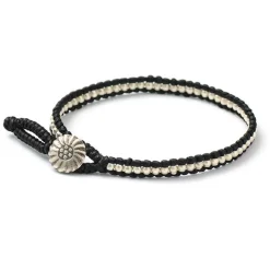 PHADUA / Wax cord single strand concho anklet