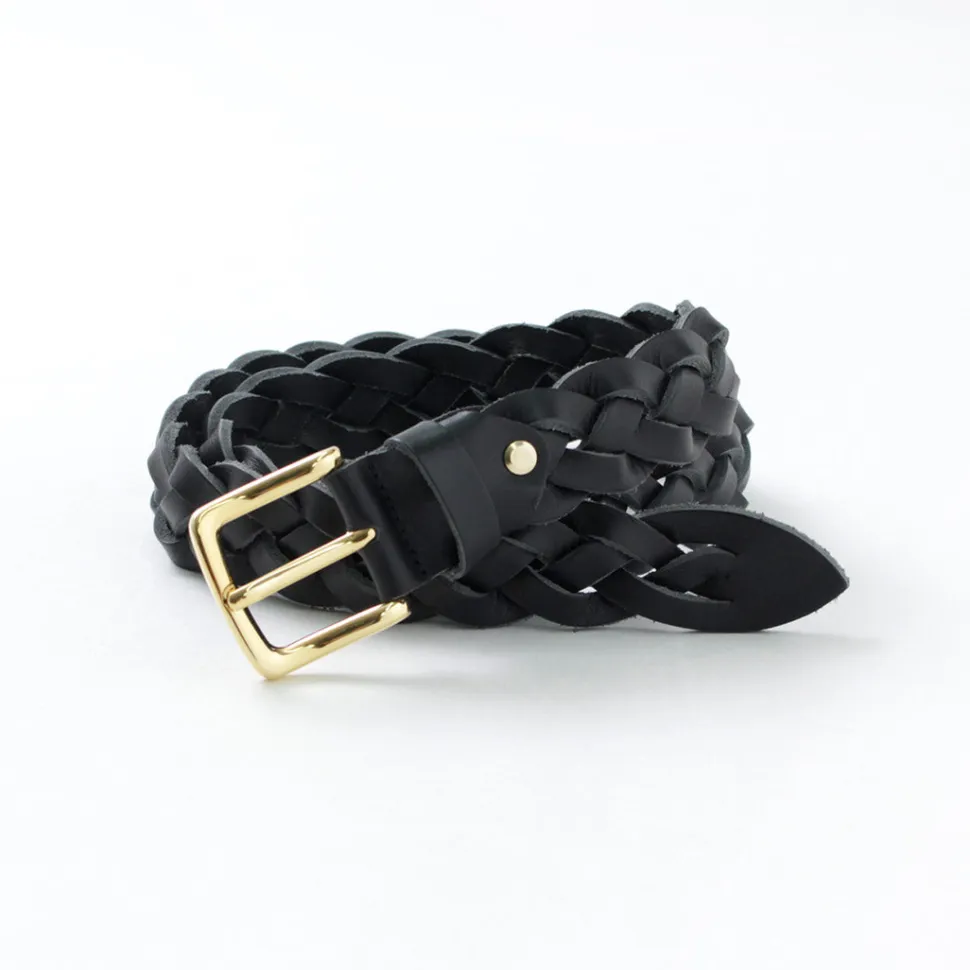 PITTI PELLE / Mesh Leather Belt 35mm width 4mm thick