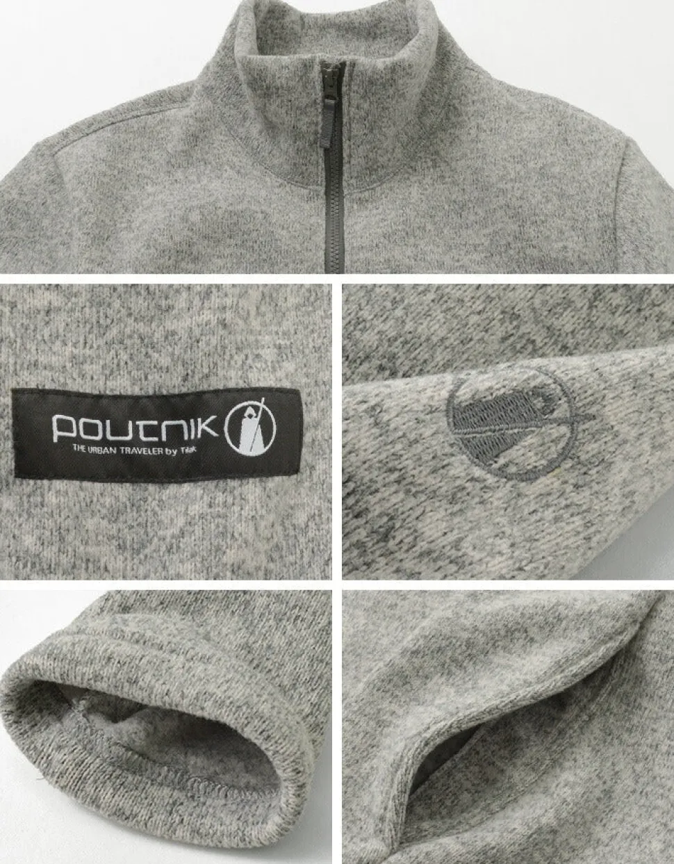 POUTNIK BY TILAK / Monk zip-up fleece jacket