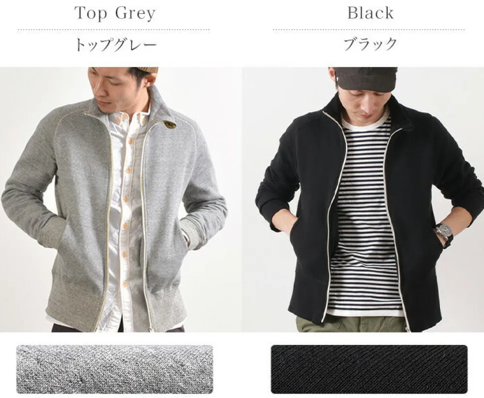 RE MADE IN TOKYO JAPAN / Classic sweatshirt stand-up collar blouson
