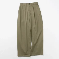 RE MADE IN TOKYO JAPAN / Cotton hard twill tuck wide pants