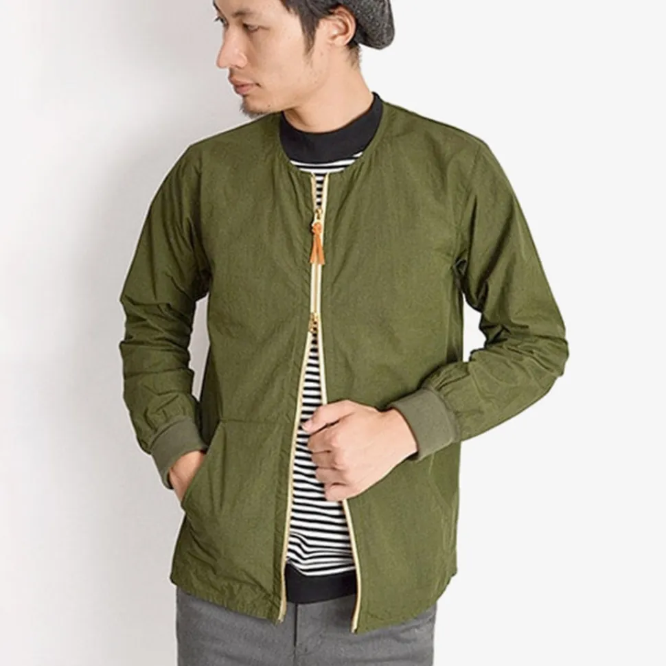 RE MADE IN TOKYO JAPAN / Cotton Nylon Crew Cardigan