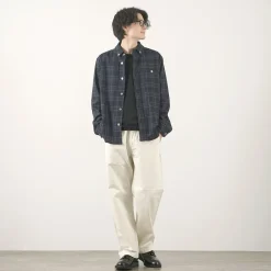 RE MADE IN TOKYO JAPAN / Craft Wool Check CPO Button Down Shirt