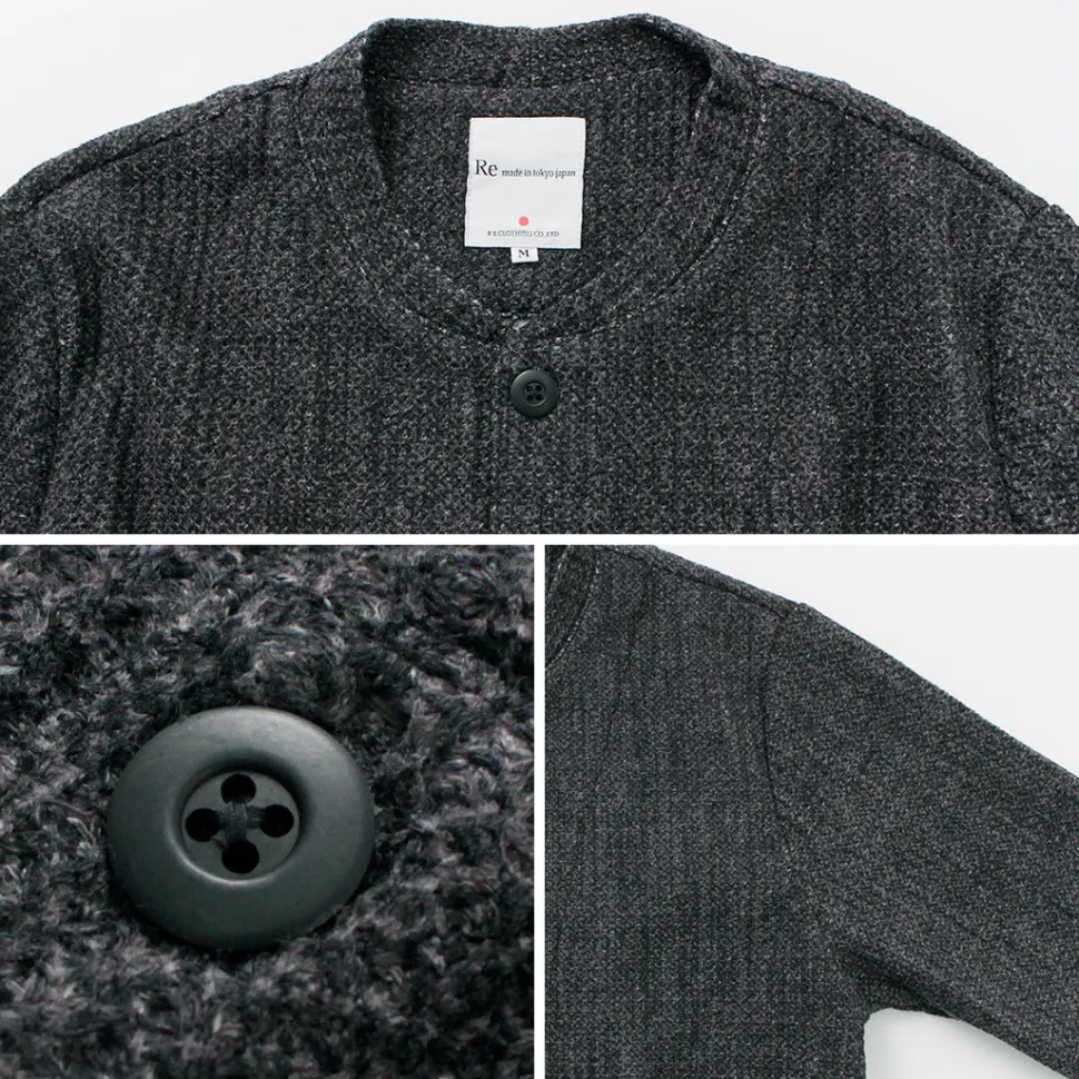 RE MADE IN TOKYO JAPAN / Glen Check Fleece Cardigan