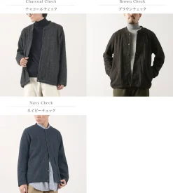 RE MADE IN TOKYO JAPAN / Glen Check Fleece Cardigan