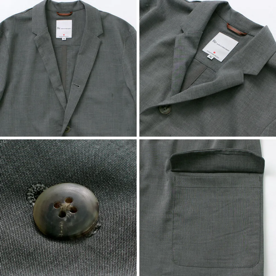 RE MADE IN TOKYO JAPAN / High Twist Tro Dress Jacket