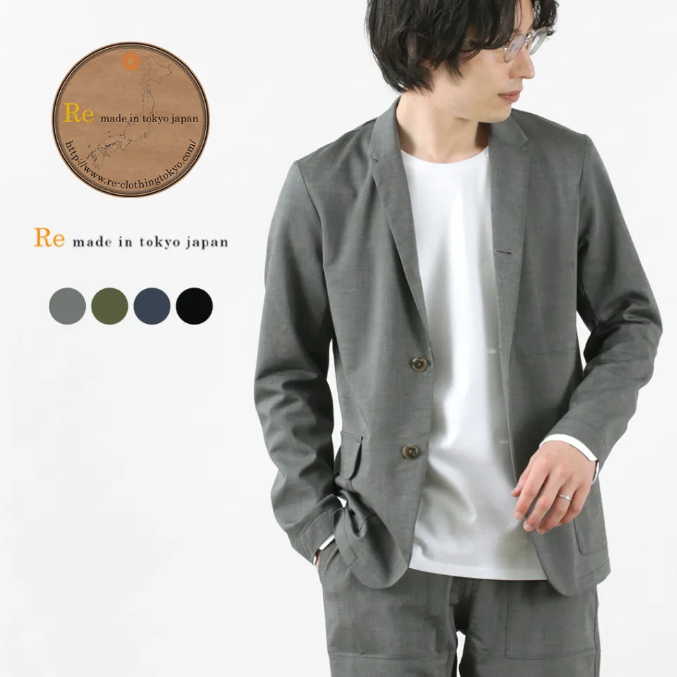 RE MADE IN TOKYO JAPAN / High Twist Tro Dress Jacket