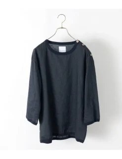RE MADE IN TOKYO JAPAN / Linen Canvas Button Basque / 7 Minute Sleeve