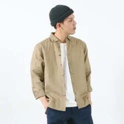 RE MADE IN TOKYO JAPAN / Linen Canvas Split Raglan Shirt