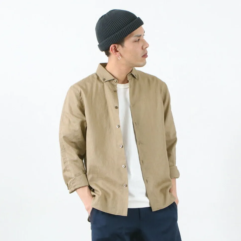 RE MADE IN TOKYO JAPAN / Linen Canvas Split Raglan Shirt