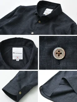RE MADE IN TOKYO JAPAN / Linen Canvas Split Raglan Shirt