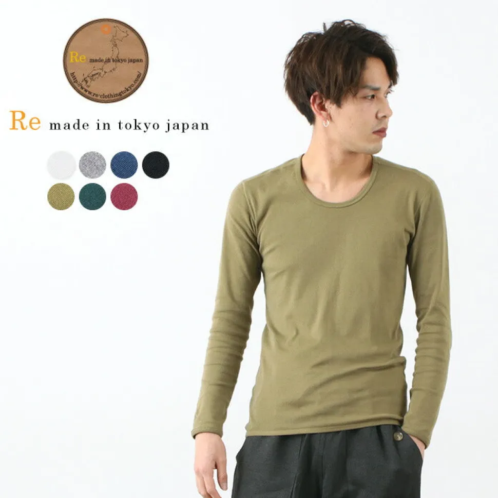 RE MADE IN TOKYO JAPAN / Long Sleeve Perfect Innerwear U Neck