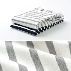 RE MADE IN TOKYO JAPAN / Perfect Inner Giza Cotton Striped Crew Neck L/S T-Shirt