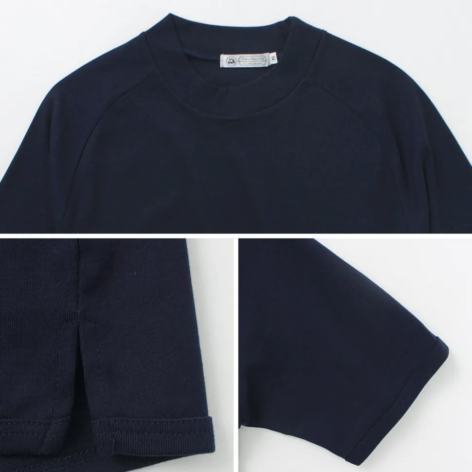 RE MADE IN TOKYO JAPAN / Perfect Inner Giza Mock Neck Half Sleeve T-Shirt
