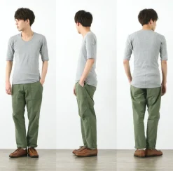RE MADE IN TOKYO JAPAN / Perfect Inner Half Sleeve U-Neck
