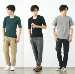 RE MADE IN TOKYO JAPAN / Perfect Inner Half Sleeve U-Neck