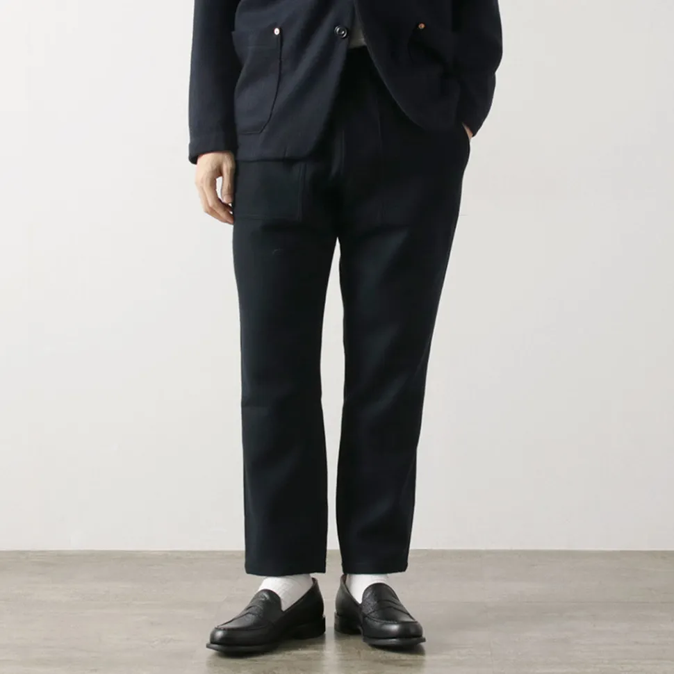 RE MADE IN TOKYO JAPAN / Super 140 Wool Melton Easy Slacks