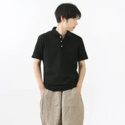 RE MADE IN TOKYO JAPAN / SUVIN GOLD COTTON KNIT SHIRT