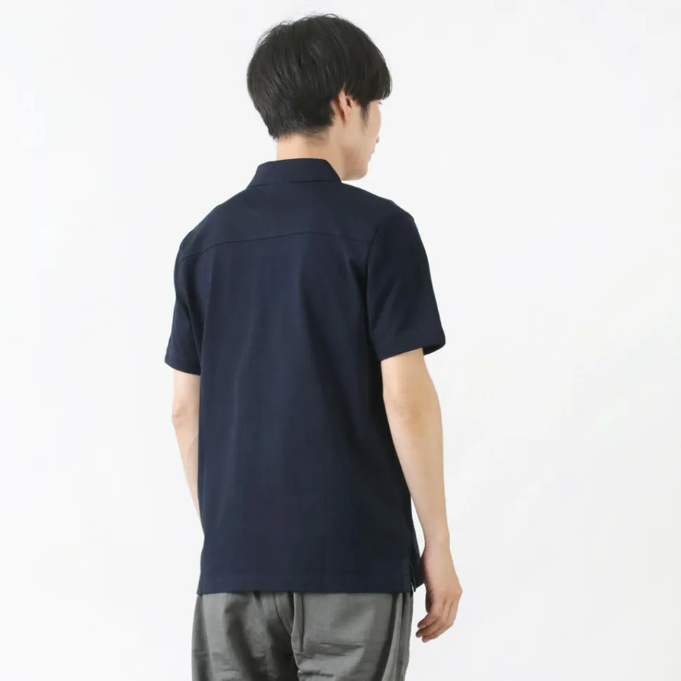 RE MADE IN TOKYO JAPAN / SUVIN GOLD COTTON KNIT SHIRT