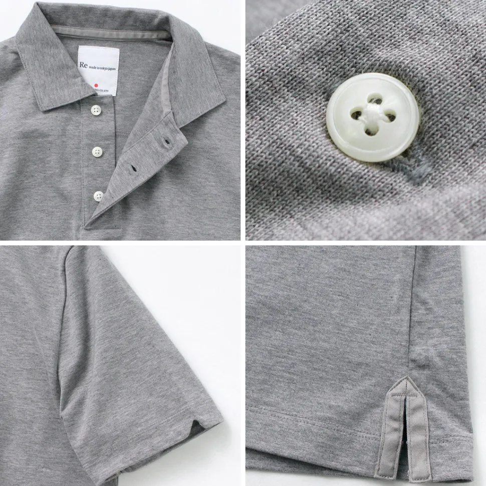 RE MADE IN TOKYO JAPAN / SUVIN GOLD COTTON KNIT SHIRT
