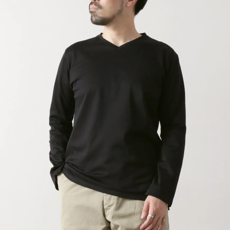 RE MADE IN TOKYO JAPAN / Tokyo Made V-Neck Long Sleeve Dress T-Shirt 5721A-CT
