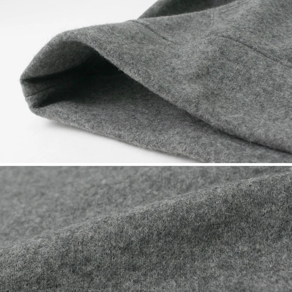 RE MADE IN TOKYO JAPAN / Wool Melton Pullover Hoodie