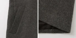 RE MADE IN TOKYO JAPAN / Wool Melton Stand Collar Pea Coat