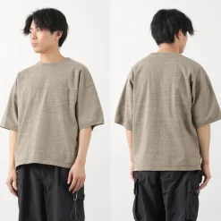 REMI RELIEF / Melange jersey short sleeve pocket T-shirt