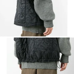 REMI RELIEF / Military Ripstop Short Sleeve Quilted Shirt Jacket