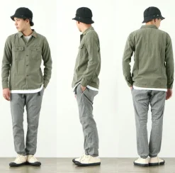 REMI RELIEF / Military Shirt (Flower Studded)