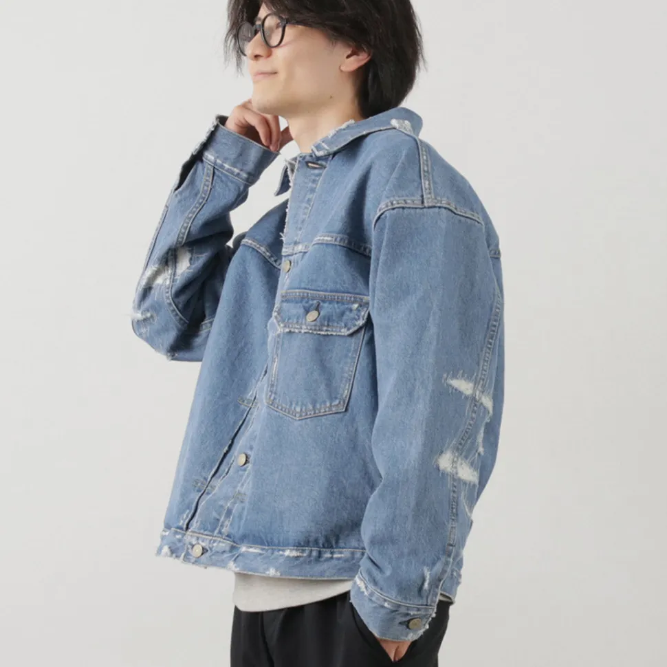 REMI RELIEF / 14OZ DENIM 1st JKT (repaired)