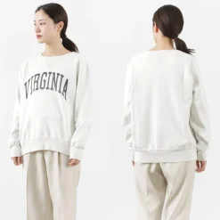 REMI RELIEF / SP processed back pile crew (VIRGINIA) Sweatshirt