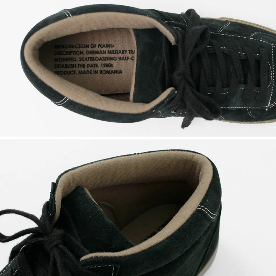 REPRODUCTION OF FOUND / German military trainers half cut shrink leather Sneaker