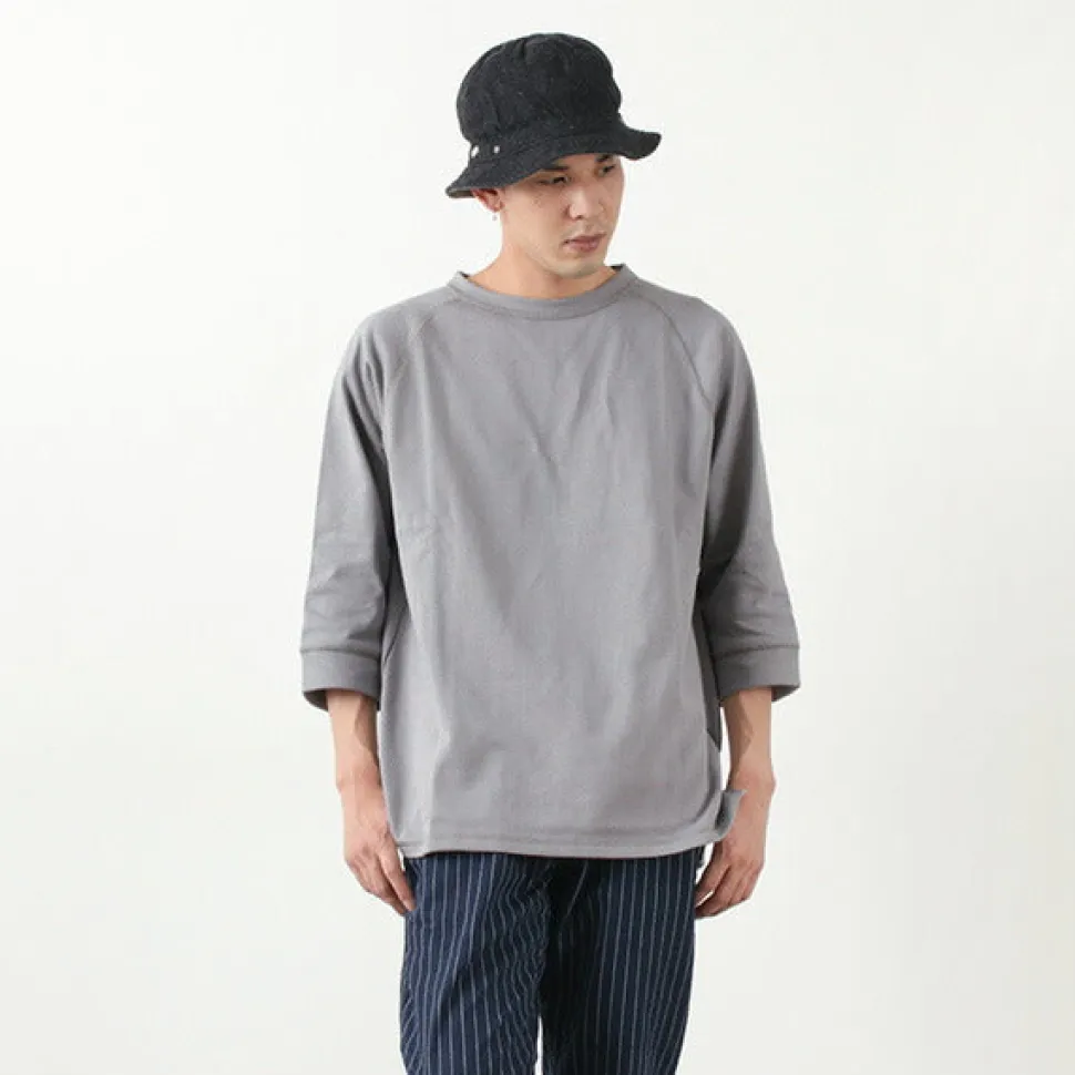 ROCOCO / Hemmed Jersey Cotton Crew Neck Cut & Sew