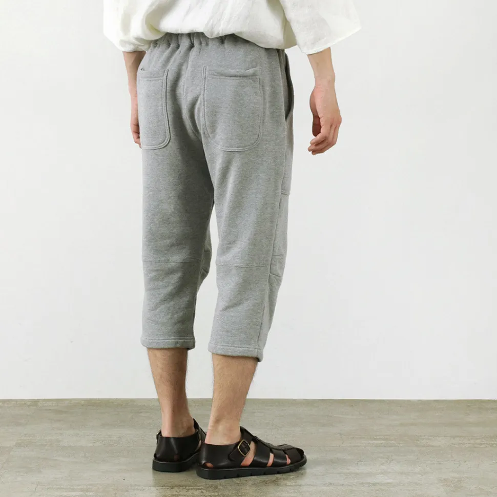 ROCOCO / Loopwheel knit sweatshirt cropped trousers