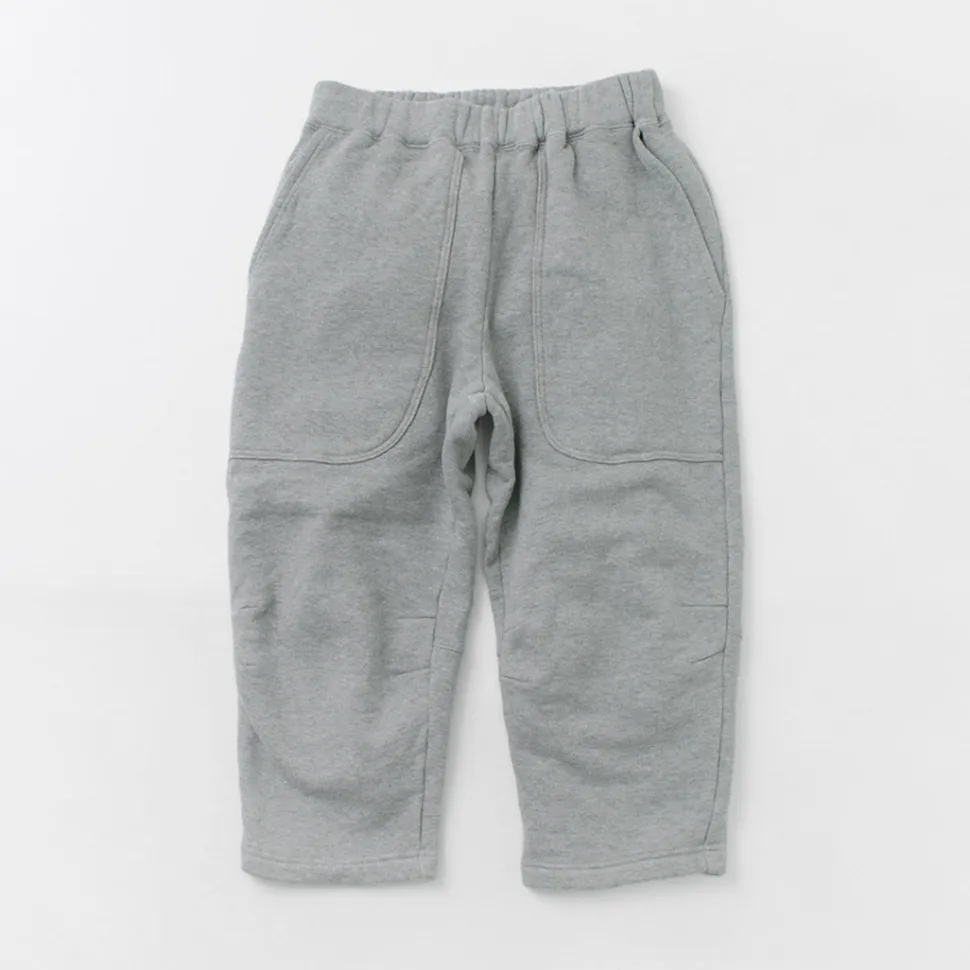 ROCOCO / Loopwheel knit sweatshirt cropped trousers