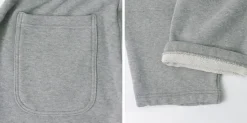 ROCOCO / Loopwheel knit sweatshirt cropped trousers