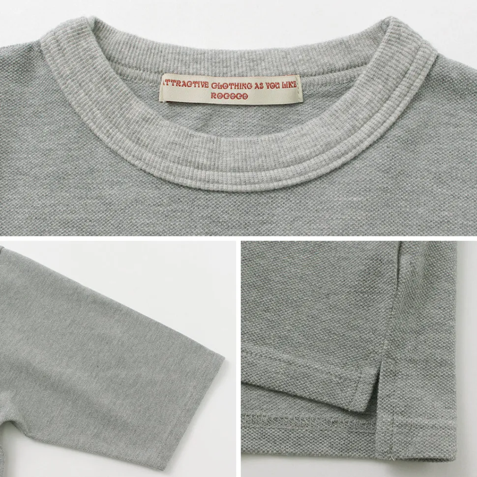 ROCOCO / Pique 3/4 Sleeve T-Shirt