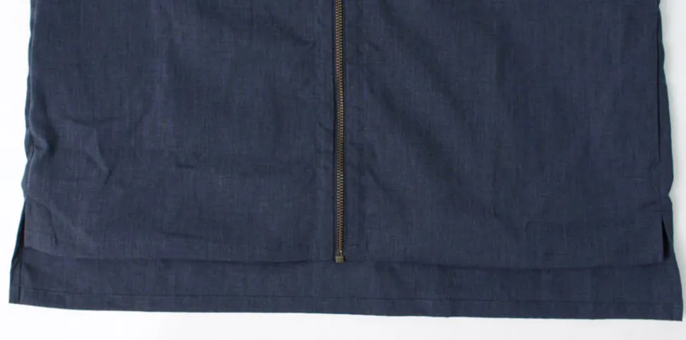 ROCOCO / Polylammy Coolmax stretch collarless shirt cardigan