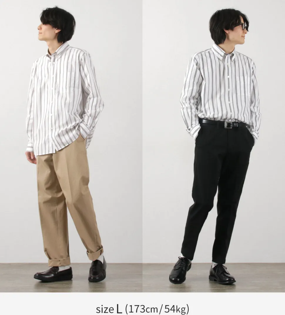 ROCOCO / Random Stripe Button Down Shirt Classic Fit