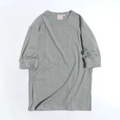ROCOCO / Smooth Cotton Ribbed Crew T-Shirt