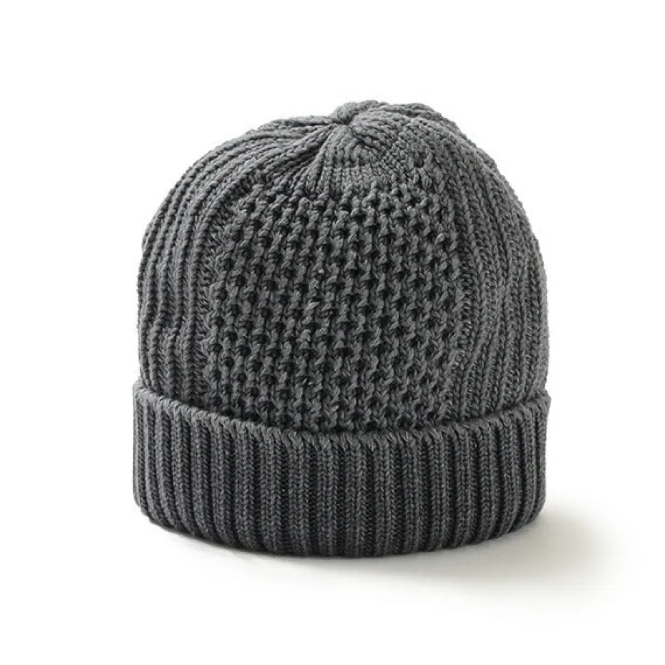 ROTOTO / Aran Cable Indigo Wax Cap