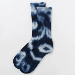 ROTOTO / Chunky rib crew socks Tie-dye