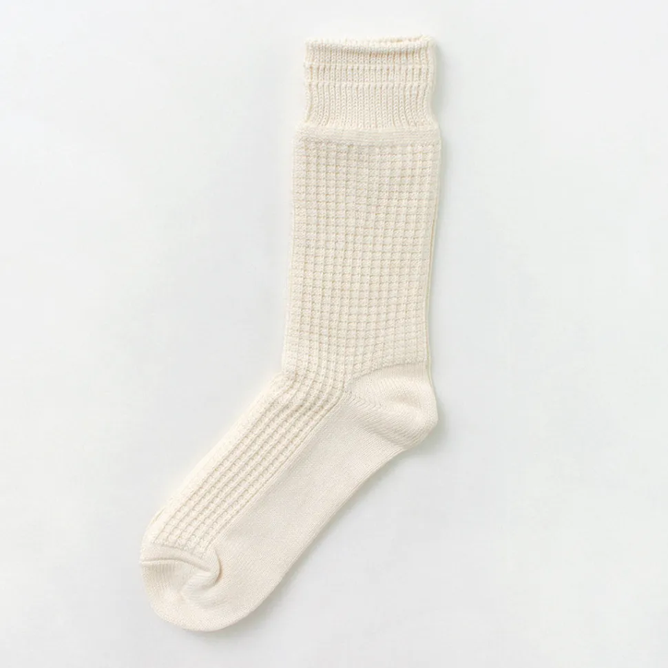 ROTOTO / Cotton Waffle Crew Socks