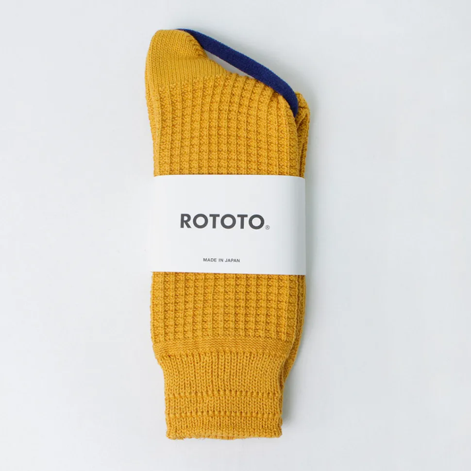 ROTOTO / Cotton Waffle Crew Socks
