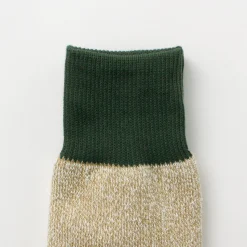 ROTOTO / Double Face Crew Socks Silk & Cotton
